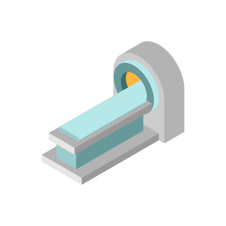 Magnetic Resonance Imaging. MRI machine. vector illustrationのイラスト素材