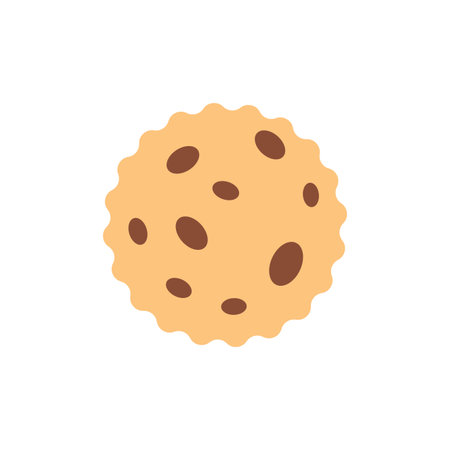 Cookie cartoon isolated. vector illustration foodのイラスト素材
