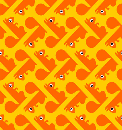 Squirrel pattern seamless. bun tree-dwelling rodent with a bushy tail background. Baby fabric...