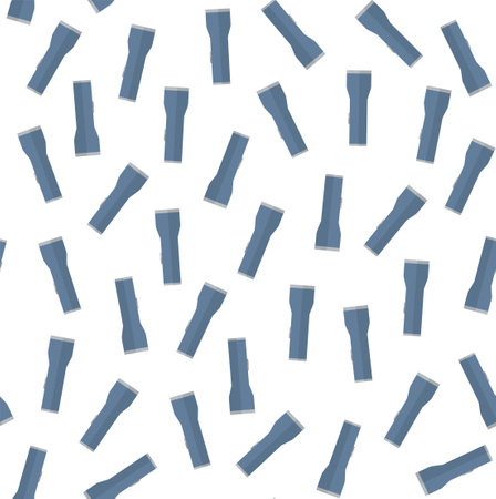 Seamless vector pattern with blue torches and flashlights on white background.のイラスト素材