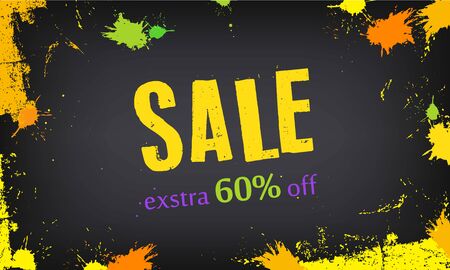 Sale banner template design. Super sale special offer set.のイラスト素材