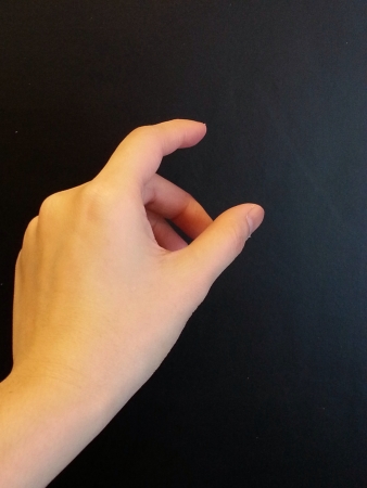 Left hand holdingの素材