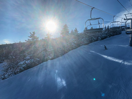Killington Ski Resort, Vermont, New Englandの写真素材