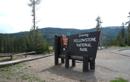 Yellowstone National Park, Wyoming, Montana. Great hiking. Summer wonderland to watch wildlife and natural landscape. Geothermal.の写真素材