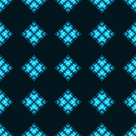 Vector illustration of seamless pattern background with neon circles.のイラスト素材