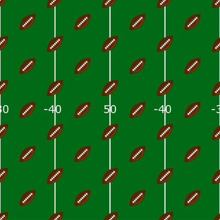 Vector illustration of football seamless pattern background.のイラスト素材