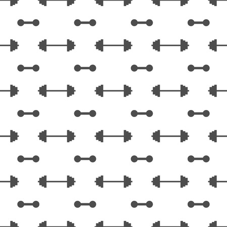 Vector illustration of dumbbell seamles pattern background.のイラスト素材