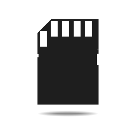 Vector illustration of memory card icon.のイラスト素材