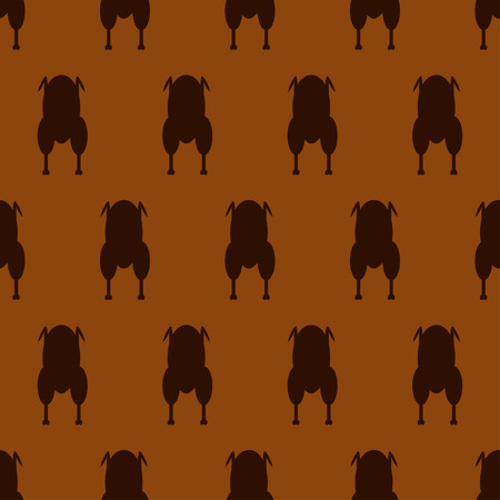 Vector illustration of chicken seamless pattern background.のイラスト素材