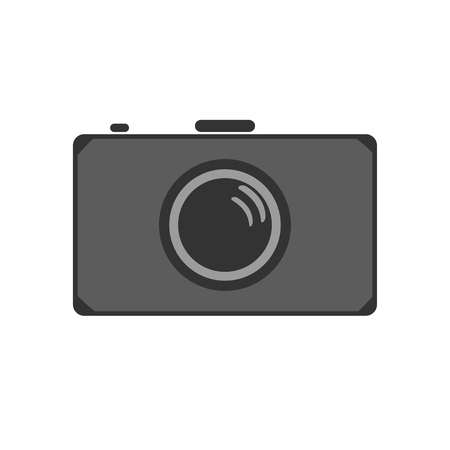 Vector illustration of flat camera icon.のイラスト素材