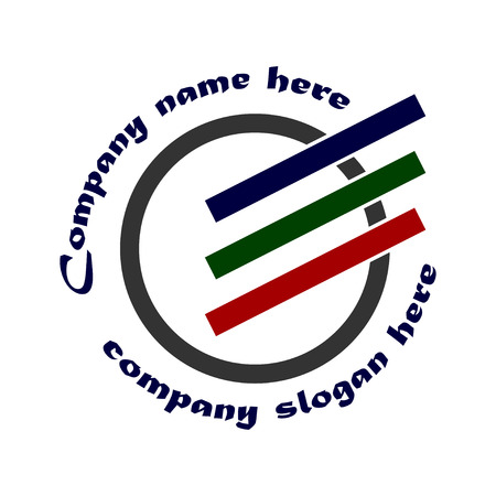 Vector illustration of Round logo.のイラスト素材