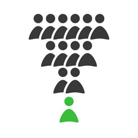 stick figure of leaderのイラスト素材