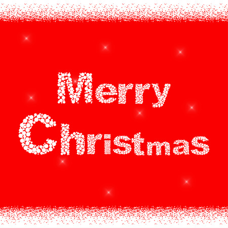 Vector Merry Christmas greetings card.のイラスト素材