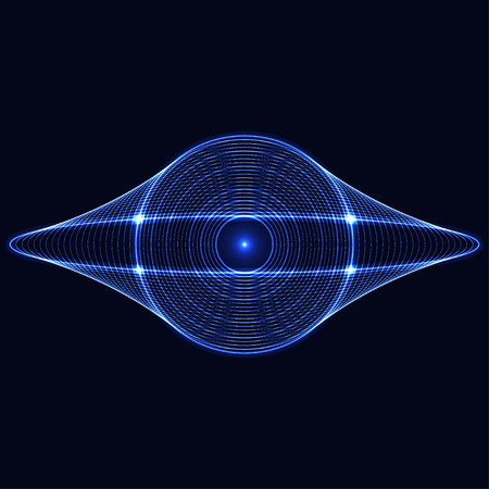Abstract neon background. Vector illustration.のイラスト素材