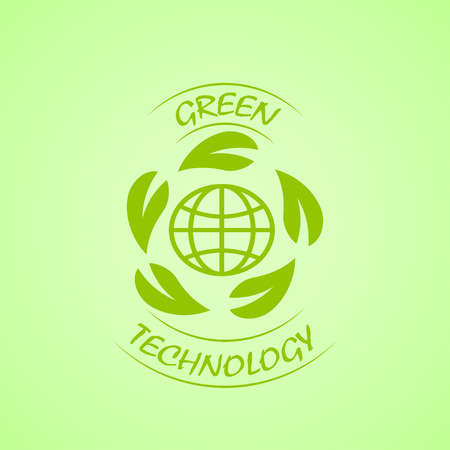 Vector green technology icon.のイラスト素材