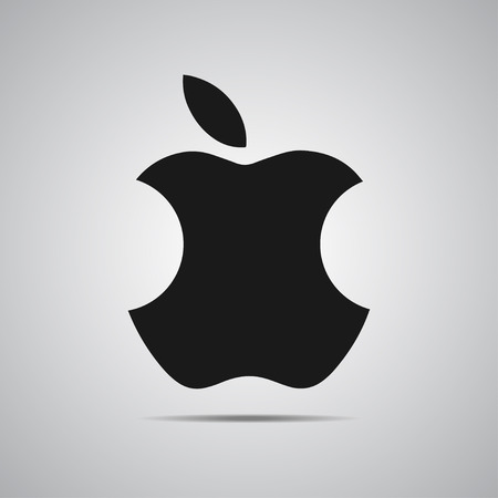 Vector stub of apple web icon. Flat icon.のイラスト素材