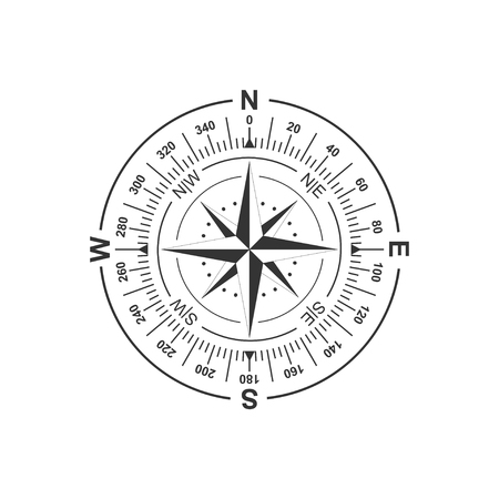 Compass Icon Vector.のイラスト素材