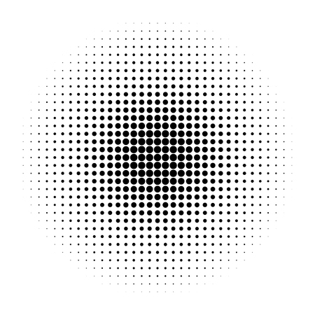 Vector design element with halftone effect.のイラスト素材