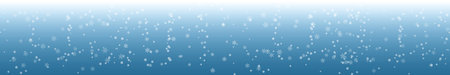 Winter background with snowflakes. Snowfall banner for Christmas and New Year design. Winter decoration. Vector illustrationのイラスト素材