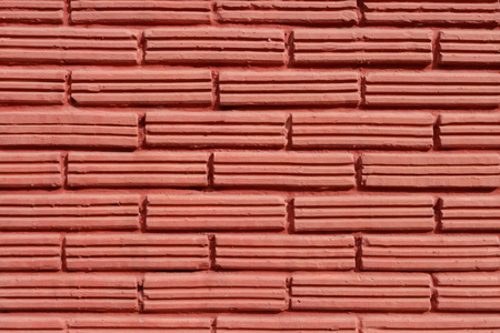 Red brick wall backgroundの写真素材