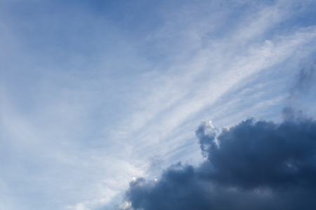 Wonderful raincloud in summer