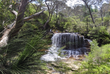 Waterfalls in the blue mountains area in australiaの素材