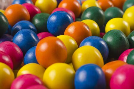 bubble gum balls colorsの写真素材