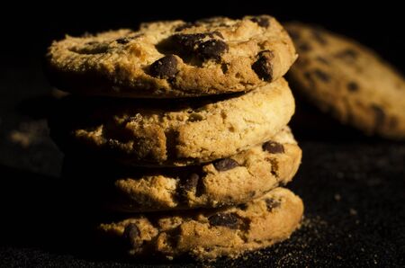 delicius chocochips chocolate cookiesの写真素材