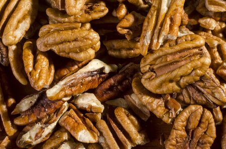 group of healthy and delicious pecans