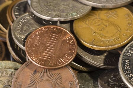 group of coin from many countries