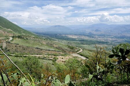 beautiful landscape in the Peruvian Andesの写真素材