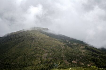 beautiful landscape in the peruvian andesの写真素材