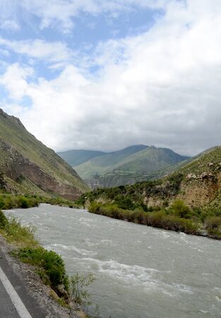 rivers on the roads of peruの写真素材