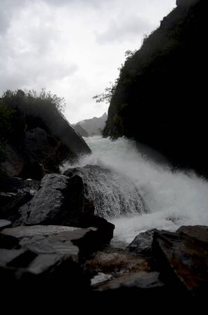 rivers on the roads of peruの写真素材
