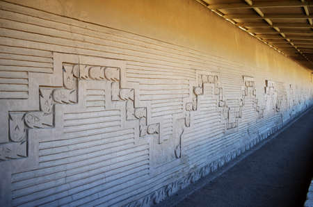 places with ancient Peruvian architectureの写真素材