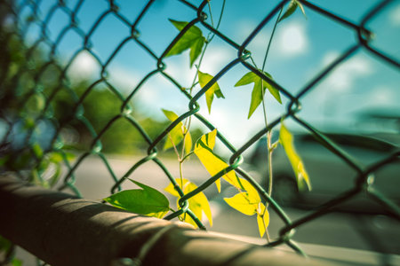 green in the parkの写真素材