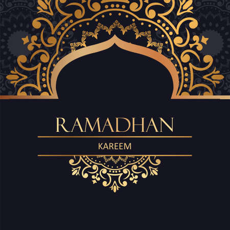 Illustration vector graphic Luxury ornament Ramadan Kareem. The Islamic holy month of Ramadhan. Perfect for concept of presentation, banner, cover and promotion celebrationのイラスト素材