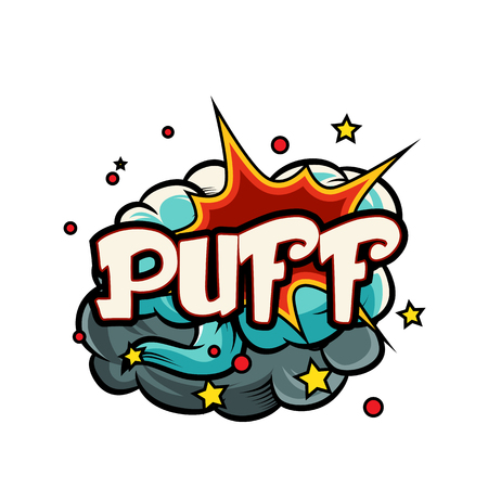 Comic cartoons book page with boom and explosion signs set vector illustrationのイラスト素材