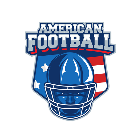 Vector label of american footballのイラスト素材