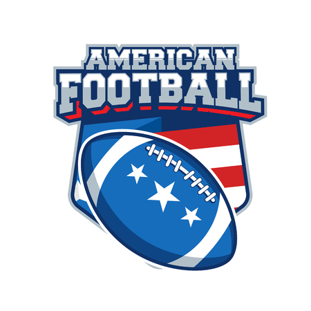 Vector label of american footballのイラスト素材