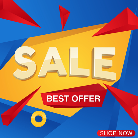 Sale banner template designのイラスト素材