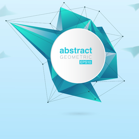 abstract polygonal backgroundのイラスト素材