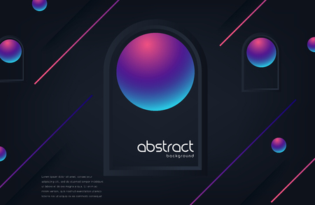 Liquid color background design. Fluid gradient shapes composition. Futuristic design postersのイラスト素材