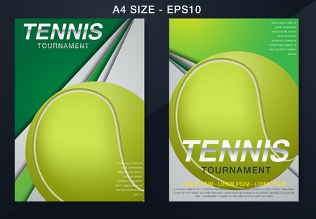 Tennis Championship Poster Vector illustration - Vectorのイラスト素材