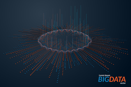Big data visualization. Futuristic infographicのイラスト素材