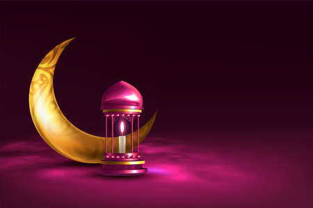 Ramadan Kareem greeting card templateのイラスト素材