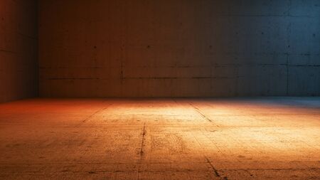 concrete room backgroundの写真素材