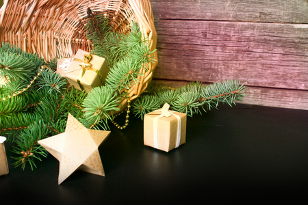 Merry Christmas and Happy new year. Backgroundの写真素材