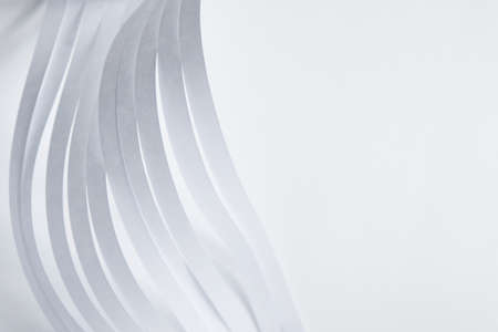 abstract white paper background with modern shadowsの写真素材