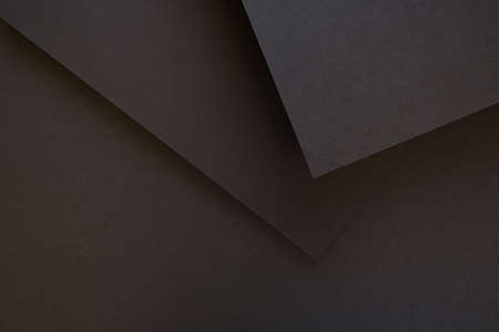 multi-level black paper background, one paper on top of anotherの写真素材